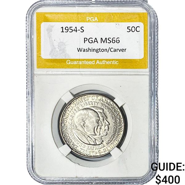 1954-S Washington Carver Half Dollar PGA MS66