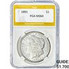 Image 1 : 1891 Morgan Silver Dollar PGA MS64