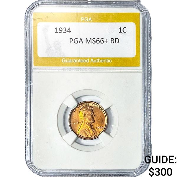1934 Wheat Cent PGA MS66+ RD