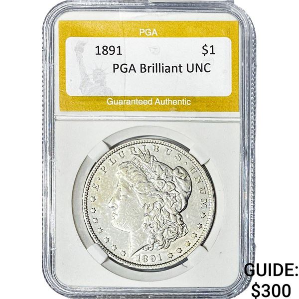 1891 Morgan Silver Dollar PGA BU
