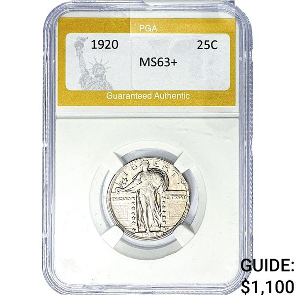 1920 Standing Liberty Quarter PGA MS63+