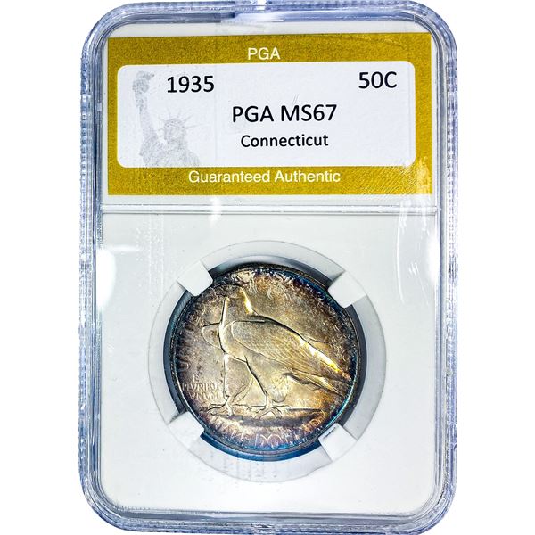 1935 Connecticut Half Dollar PGA MS67