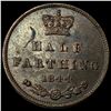 Image 2 : 1844 Ceylon Copper 1/2 Farthing