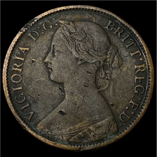1861 Great Britain Copper 1 Farthing