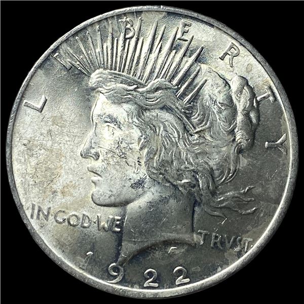 1922 Silver Peace Dollar GEM BU