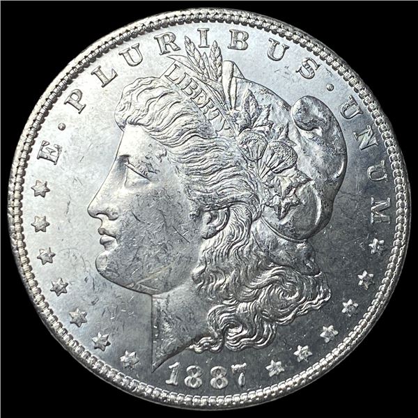 1887 Morgan Silver Dollar GEM BU