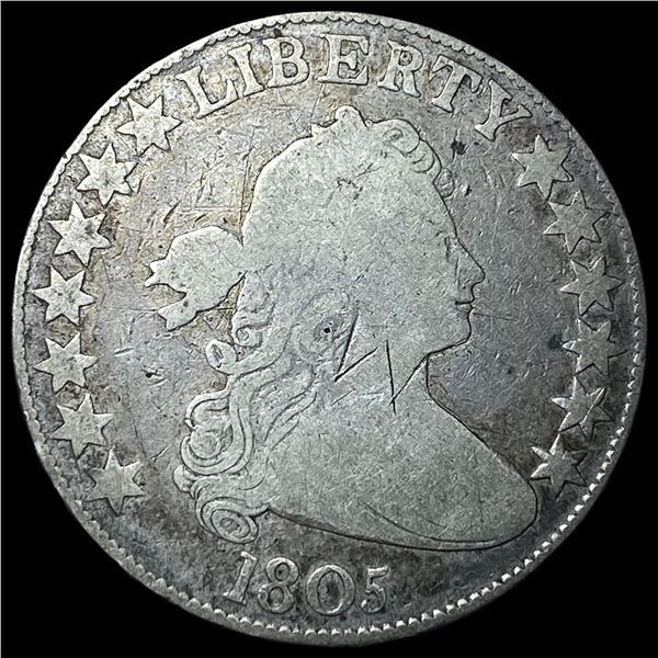1805 Silver Draped Bust Half Dollar NICELY CIRCULATED