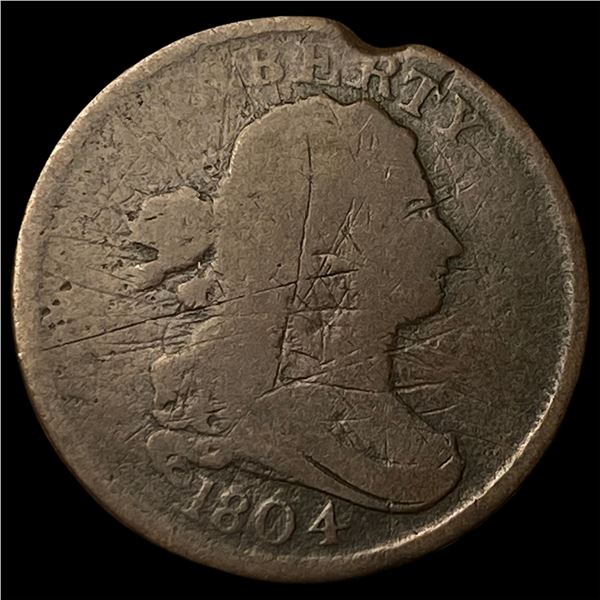 1804 Draped Bust Half Cent NICELY CIRCULATED