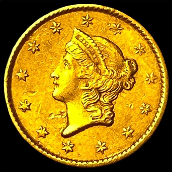1851 Gold $1 Type 1 CLOSELY UNCIRCULATED
