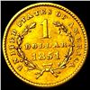 Image 2 : 1851 Gold $1 Type 1 CLOSELY UNCIRCULATED