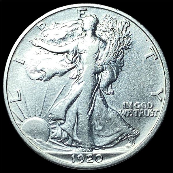 1920-S Silver Walking Liberty Half Dollar  CLOSELY UNCIRCULATED