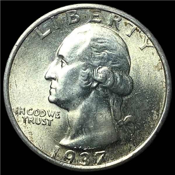 1937-S Silver Washington Quarter CHOICE BU