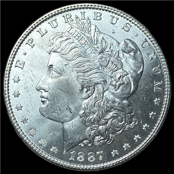 1887 Morgan Silver Dollar GEM BU