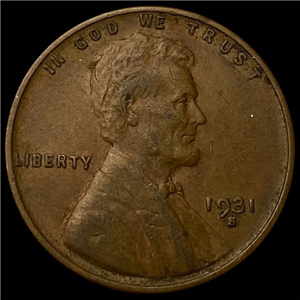 1931-S Lincoln Wheat Cent NEARLY UNCIRCULATED