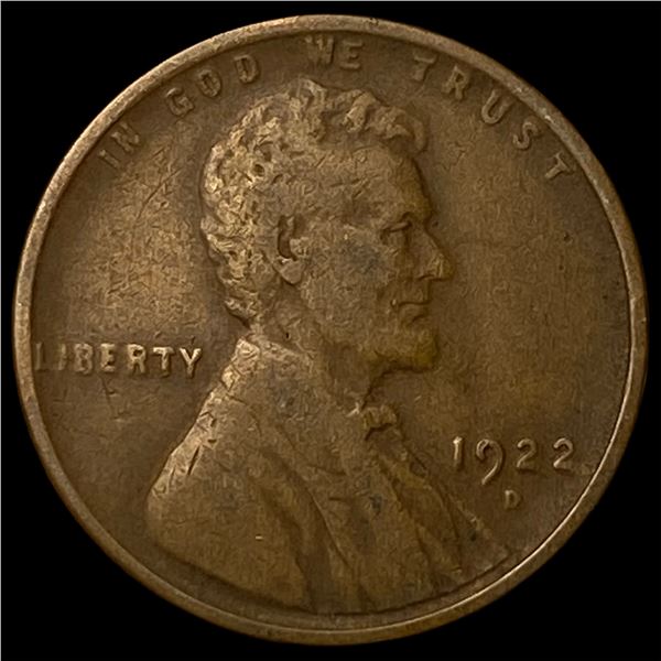 1922-D Lincoln Wheat Cent LIGHTLY CIRCULATED