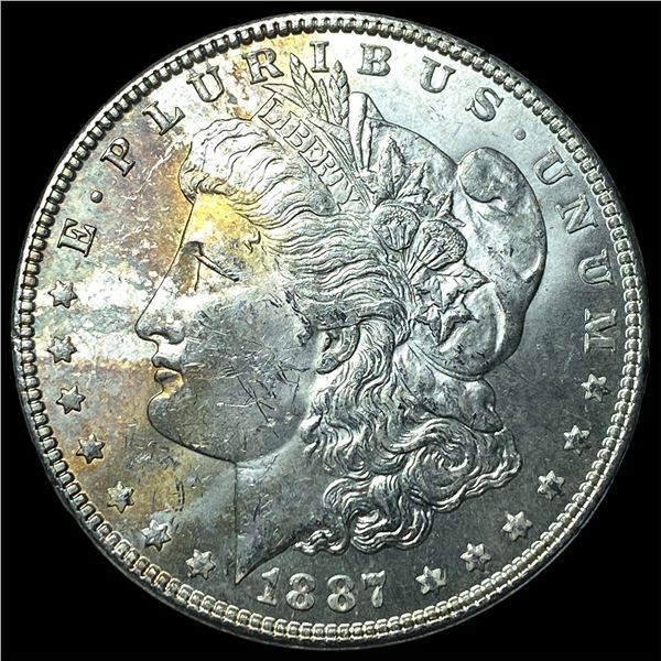 1887 Silver Morgan Dollar GEM BU