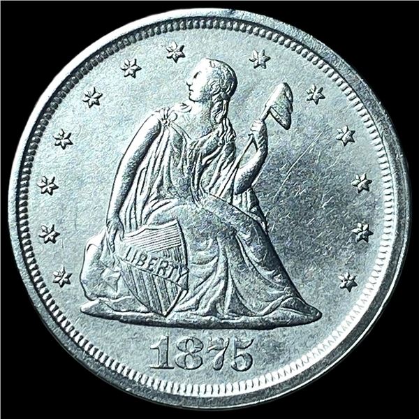 1875-S Silver Twenty Cents CLOSELY  UNCIRCULATED
