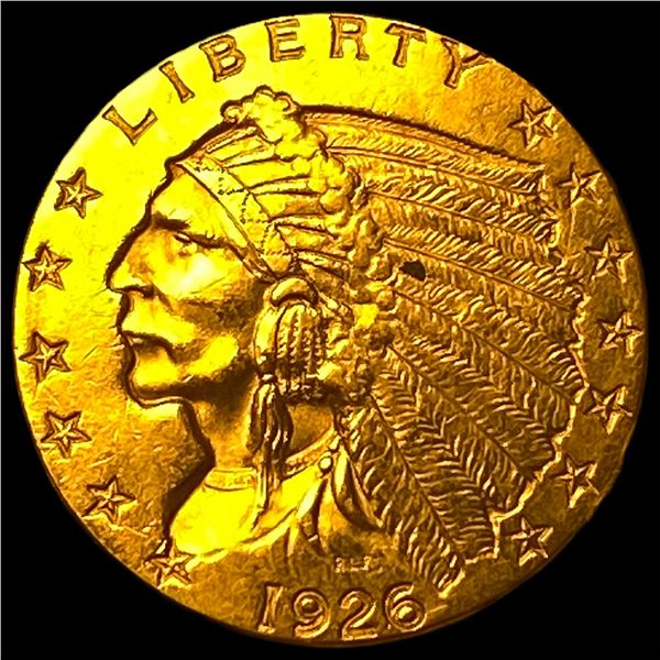 1926 Indian Head $2.50 Gold Quarter Eagle  CHOICE BU