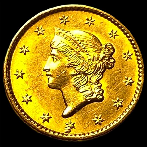1852 Gold $1 Type 1 CLOSELY UNCIRCULATED