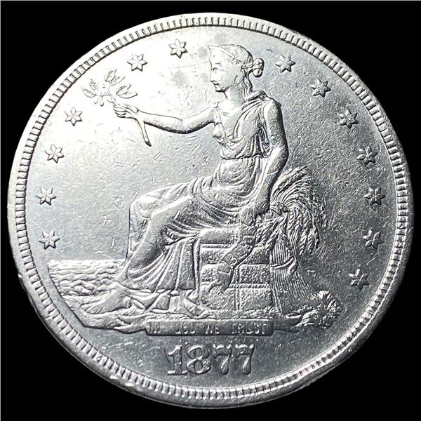 1877-S Silver Trade Dollar CHOICE AU