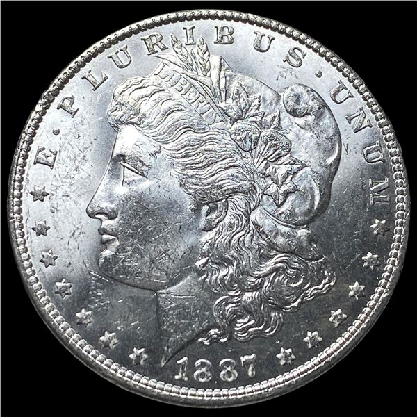 1887 Morgan Silver Dollar GEM BU