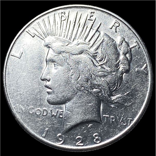 1928 Silver Peace Dollar CHOICE AU