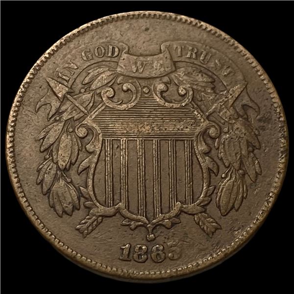 1865 Two-Cent Piece GEM BU