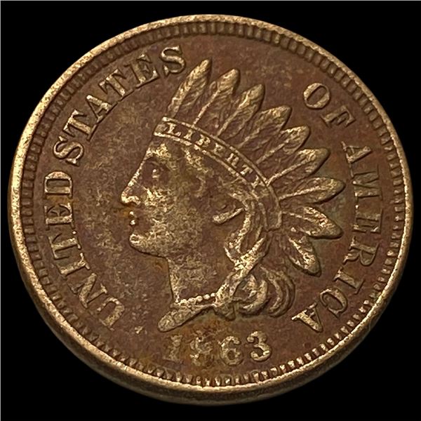 1863 Indian Head Cent CLOSELY UNCIRCULATED