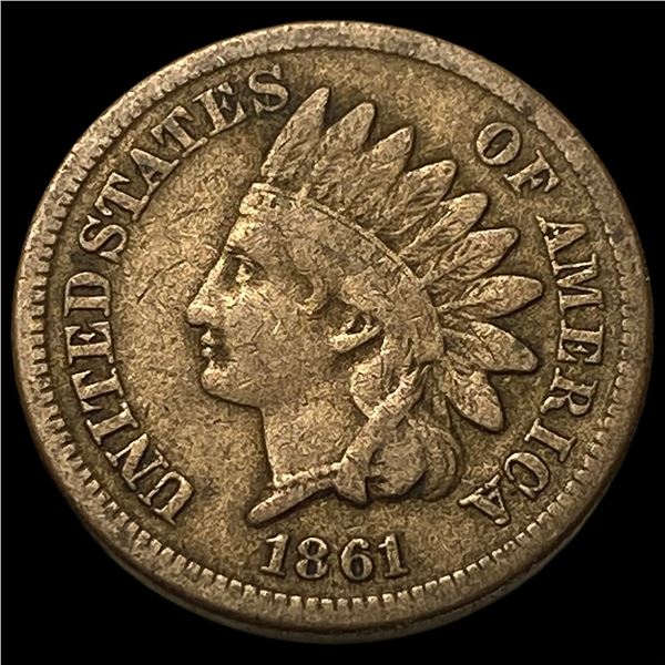 1861 Indian Head Cent LIGHTLY CIRCULATED