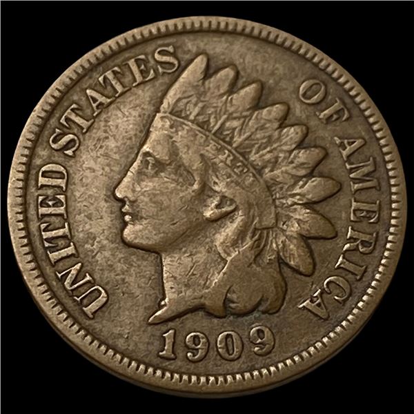 1909-S Indian Head Cent NEARLY UNCIRCULATED