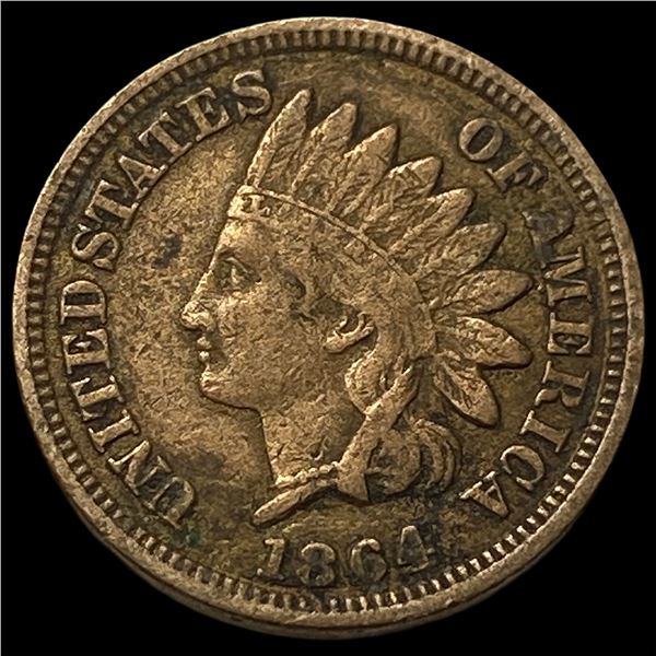 1864 Bronze Indian Head Cent NEARLY UNCIRCULATED