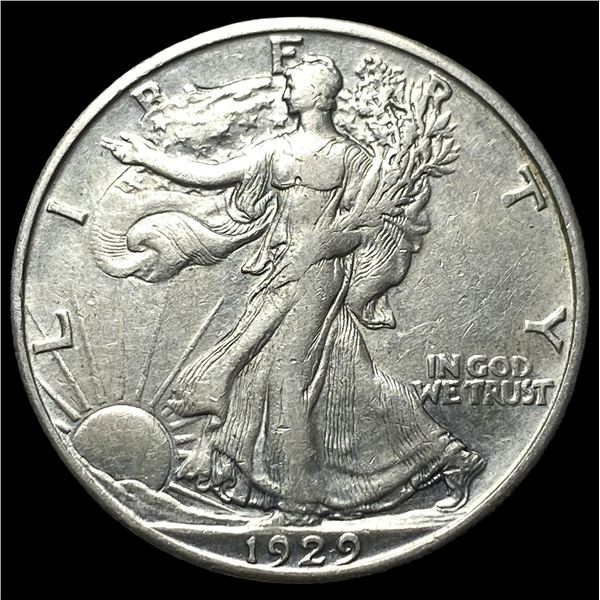 1929-D Silver Walking Liberty Half Dollar CLOSELY UNCIRCULATED