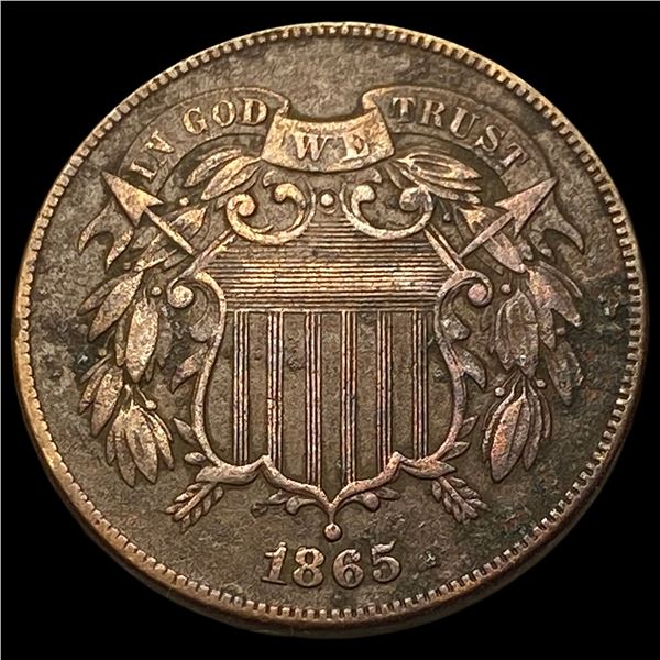 1865 Two-Cent Piece CLOSELY UNCIRCULATED
