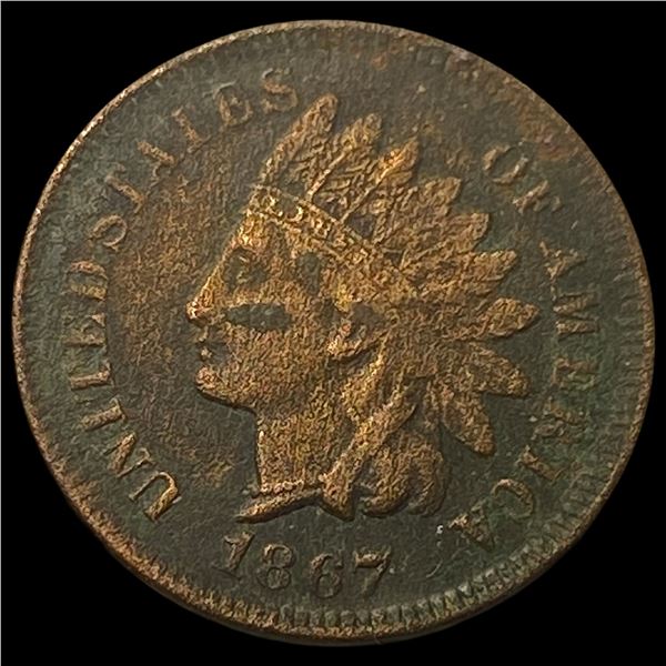 1867 Indian Head Cent NEARLY UNCIRCULATED