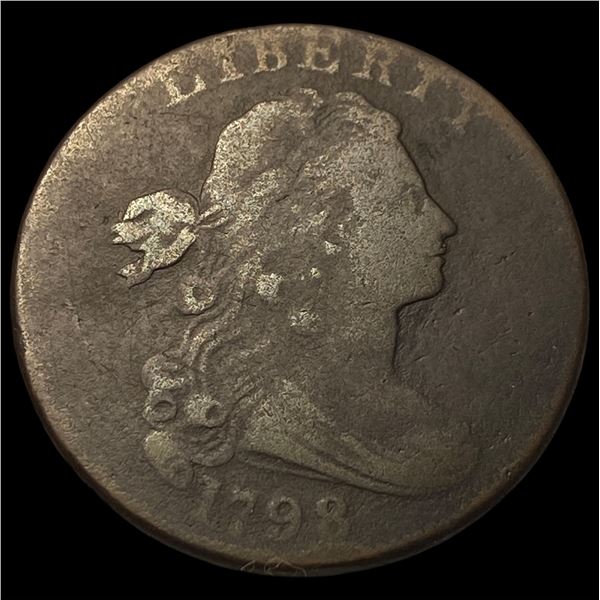 1798 Large Cent Draped Bust Reverse of 1797 LIGHTLY CIRCULATED