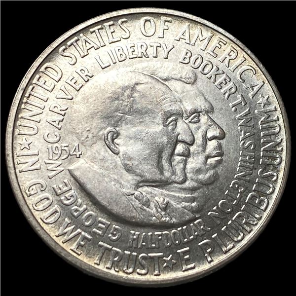 1954 Silver Half Dollar Booker T. Washington-Carver CHOICE BU