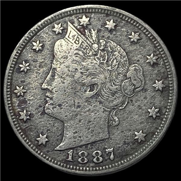 1887 Liberty Head Nickel NEARLY UNCIRCULATED