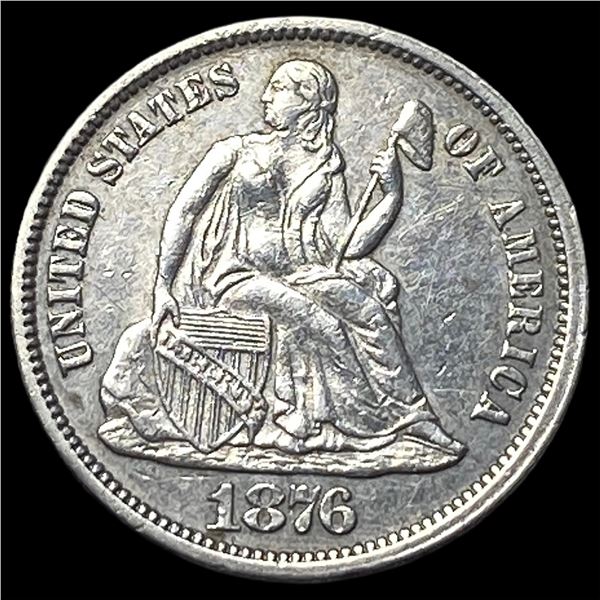 1876 Seated Liberty Dime UNCIRCULATED