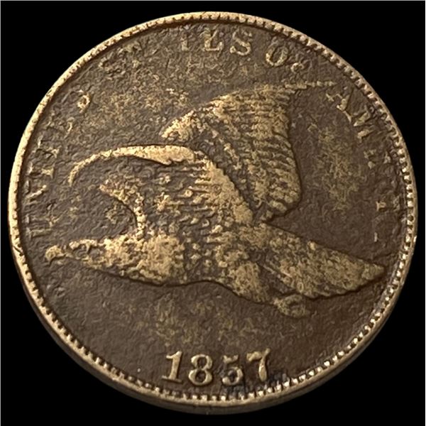 1857 Flying Eagle Cent NEARLY UNCIRCULATED