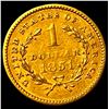 Image 2 : 1851 Gold $1 Liberty Head Type 1 CHOICE AU