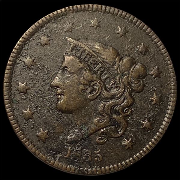 1835 Large Cent NEARLY UNCIRCULATED