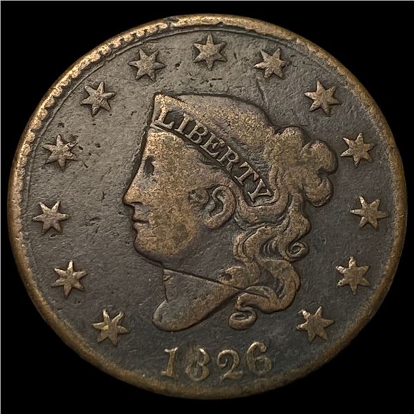 1826 Large Cent LIGHTLY CIRCULATED