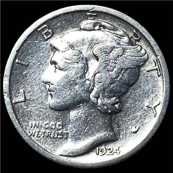 1924 Mercury Dime NEARLY UNCIRCULATED