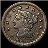 Image 1 : 1857 Braided Hair Large Cent CLOSELY  UNCIRCULATED