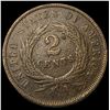Image 2 : 1864 Copper Two-Cent Piece CLOSELY  UNCIRCULATED