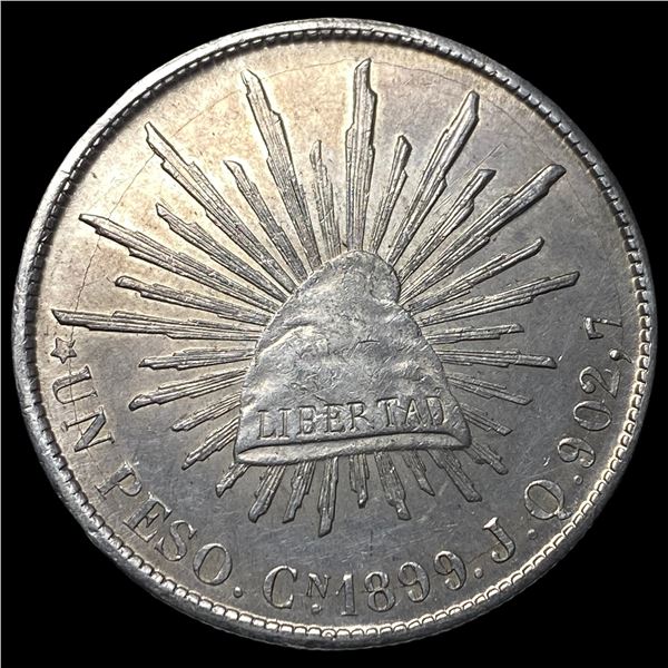 1899-Mo J Mexico Silver Peso UNCIRCULATED