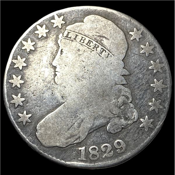 1829 Capped Bust Half Dollar NICELY  CIRCULATED