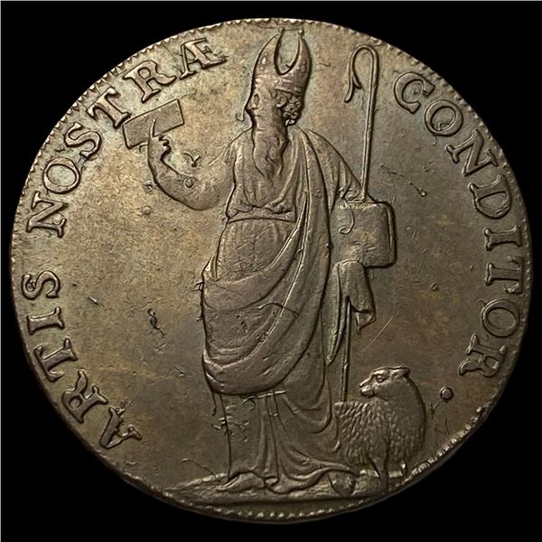 1791 Leeds Halfpenny Conder Token.  UNCIRCULATED