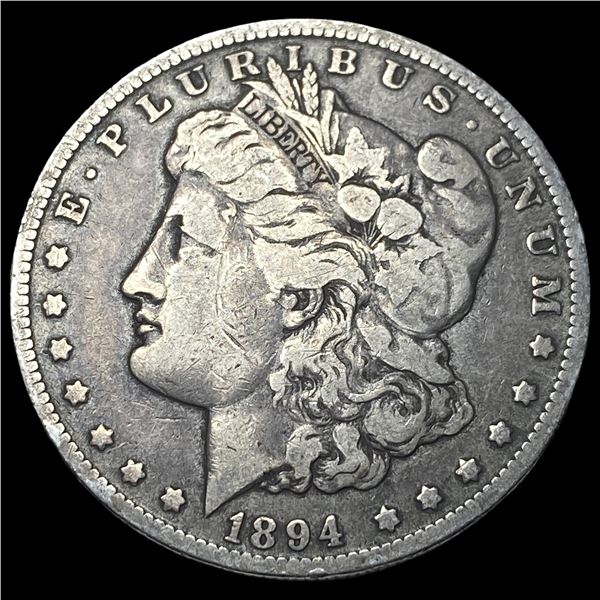 1894-O Silver Morgan Dollar NEARLY  UNCIRCULATED