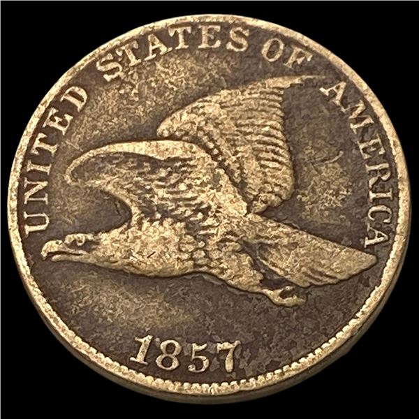 1857 Flying Eagle Cent NEARLY UNCIRCULATED